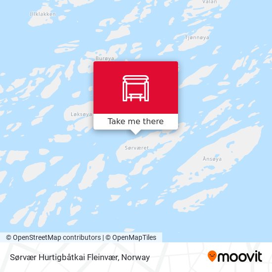 Sørvær Hurtigbåtkai Fleinvær map
