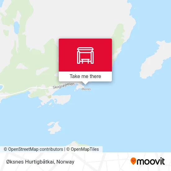 Øksnes Hurtigbåtkai map