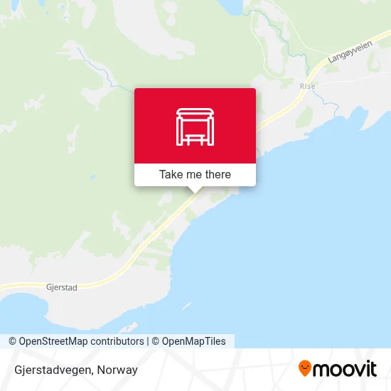 Gjerstadvegen map
