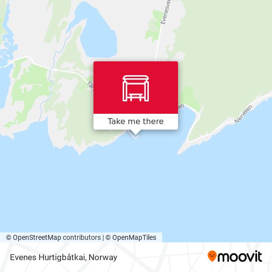 Evenes Hurtigbåtkai map