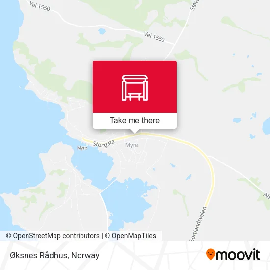 Øksnes Rådhus map