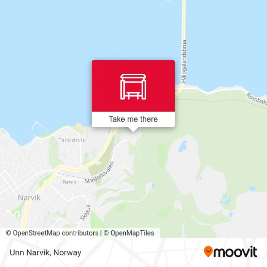 Unn Narvik map