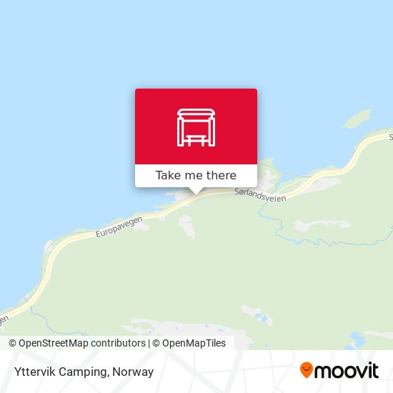 Yttervik Camping map