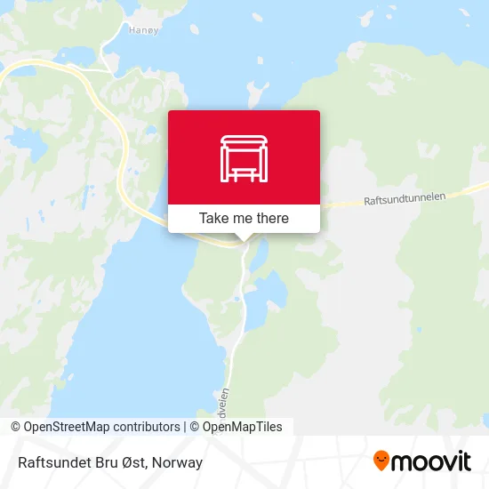 Raftsundet Bru Øst map