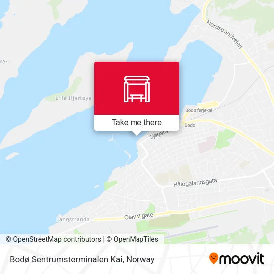 Bodø Sentrumsterminalen Kai map