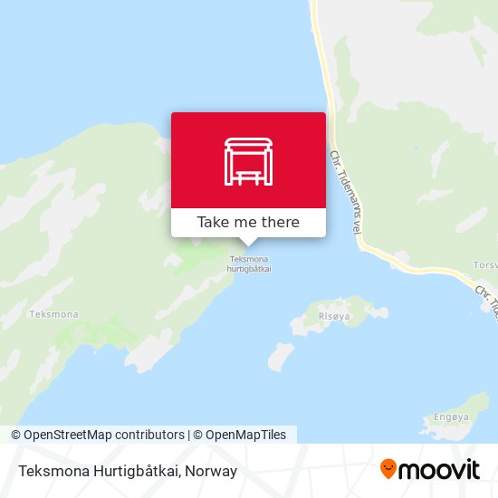 Teksmona Hurtigbåtkai map