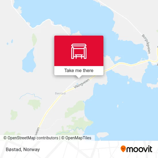 Bøstad map