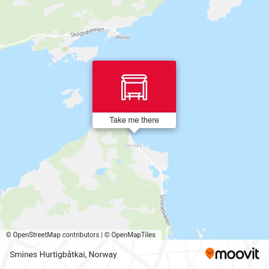 Smines Hurtigbåtkai map