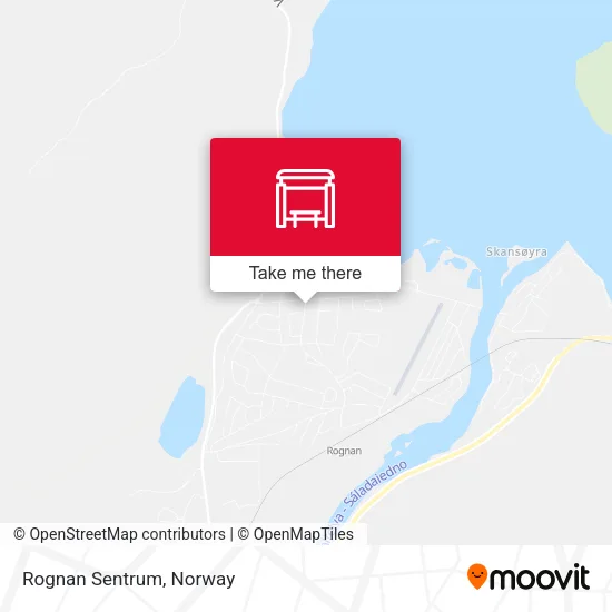 Rognan Sentrum map