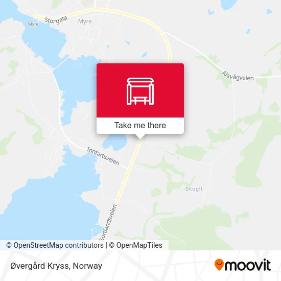 Øvergård Kryss map