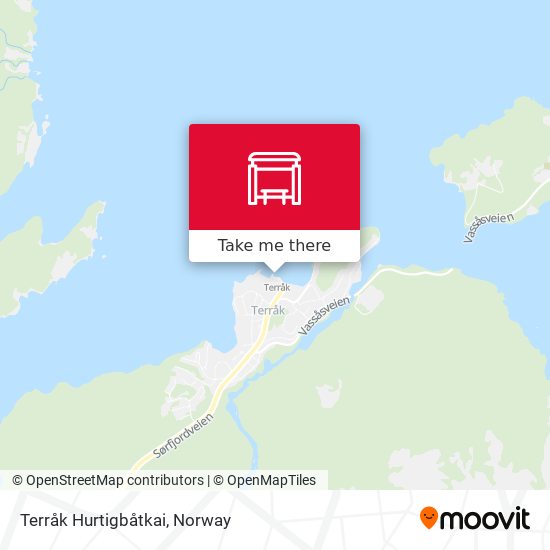 Terråk Hurtigbåtkai map