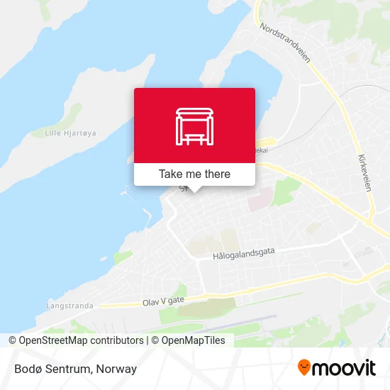Bodø Sentrum map
