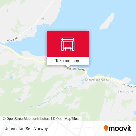 Jennestad Sør map
