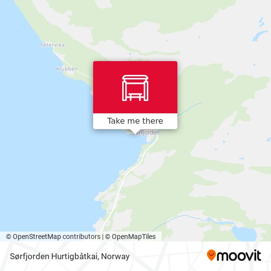Sørfjorden Hurtigbåtkai map