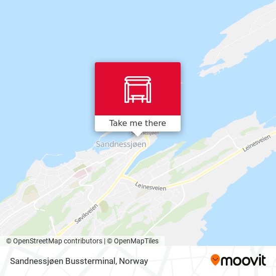 Sandnessjøen Bussterminal map