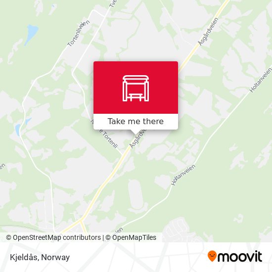 Kjeldås map