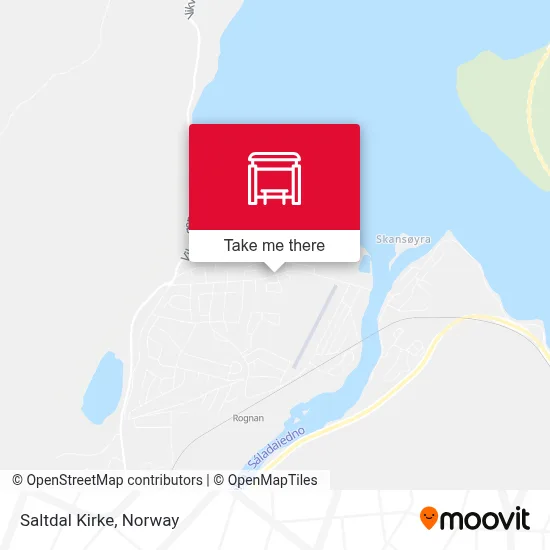 Saltdal Kirke map