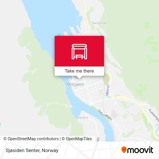 Sjøsiden Senter map