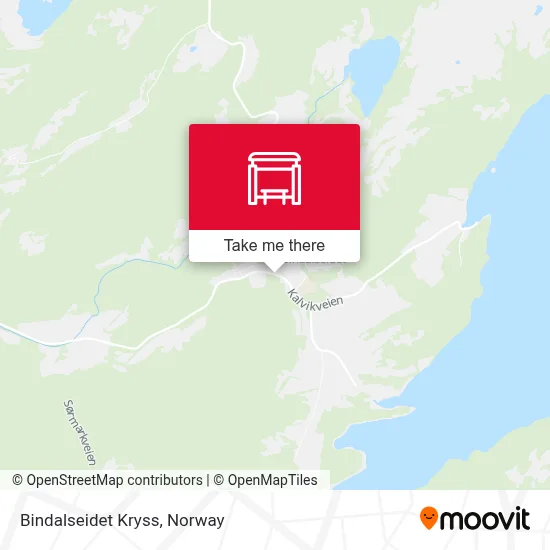 Bindalseidet Kryss map
