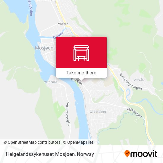 Helgelandssykehuset Mosjøen map