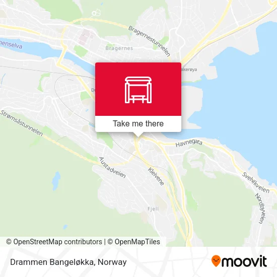 Drammen Bangeløkka map
