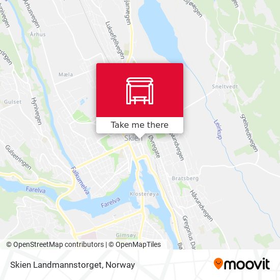 Skien Landmannstorget map