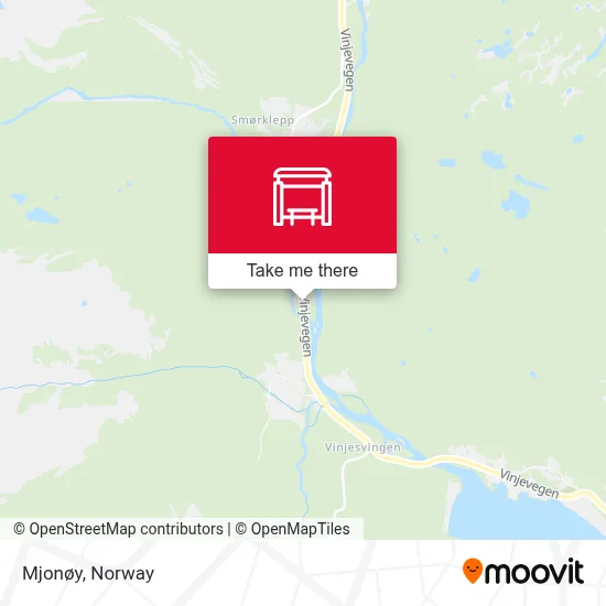 Mjonøy map