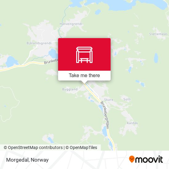 Morgedal map