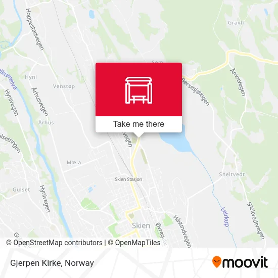 Gjerpen Kirke map