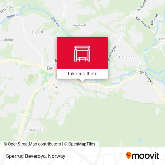 Sperrud Beverøya map