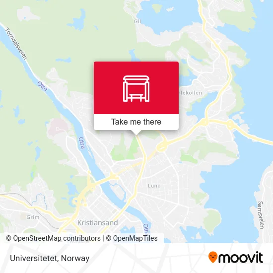 Universitetet map