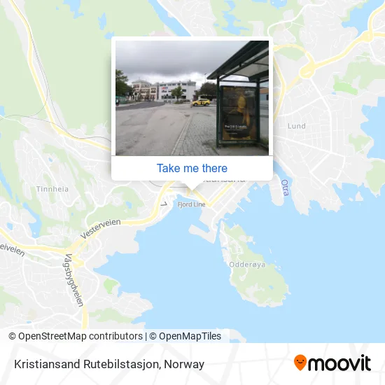 Kristiansand Rutebilstasjon map