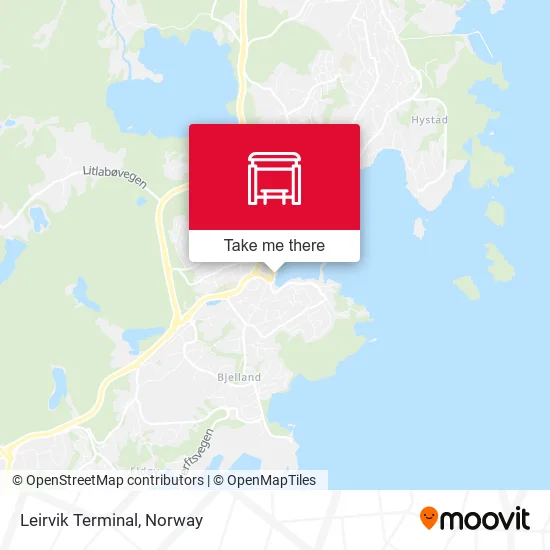 Leirvik Terminal map