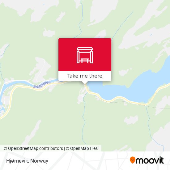 Hjørnevik map