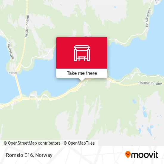 Romslo E16 map