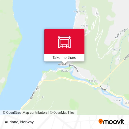Aurland map