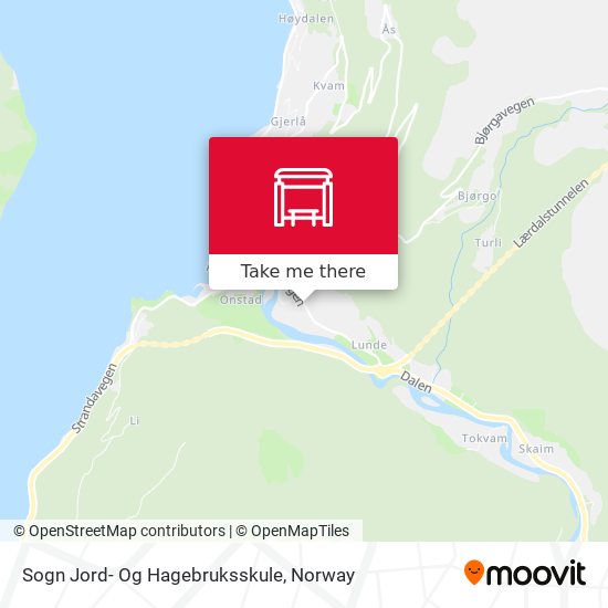 Sogn Jord- Og Hagebruksskule map