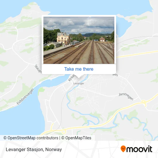 Levanger Stasjon map