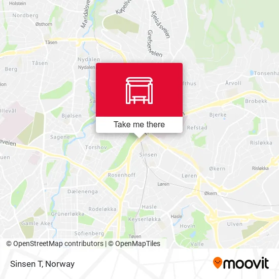 Sinsen T map