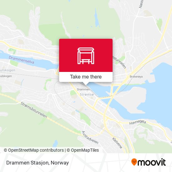 Drammen Stasjon map