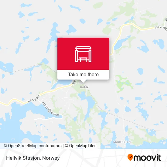 Hellvik Stasjon map