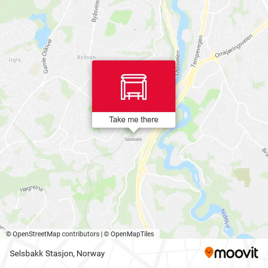 Selsbakk Stasjon map