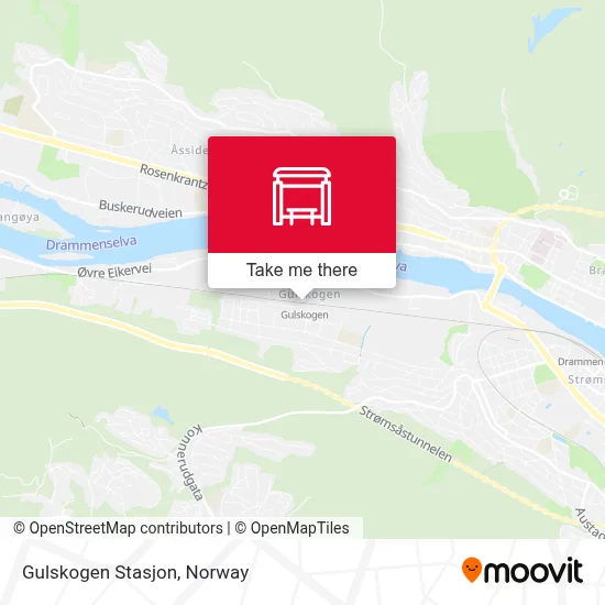 Gulskogen Stasjon map