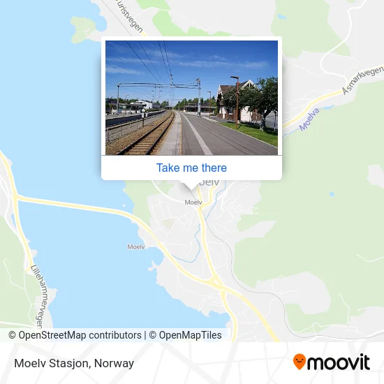 Moelv Stasjon map
