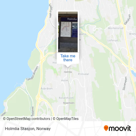 Holmlia Stasjon map