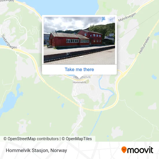 Hommelvik Stasjon map