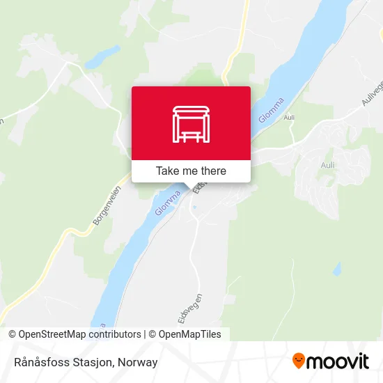 Rånåsfoss Stasjon map