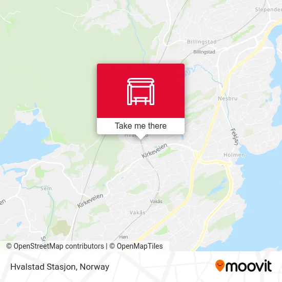 Hvalstad Stasjon map