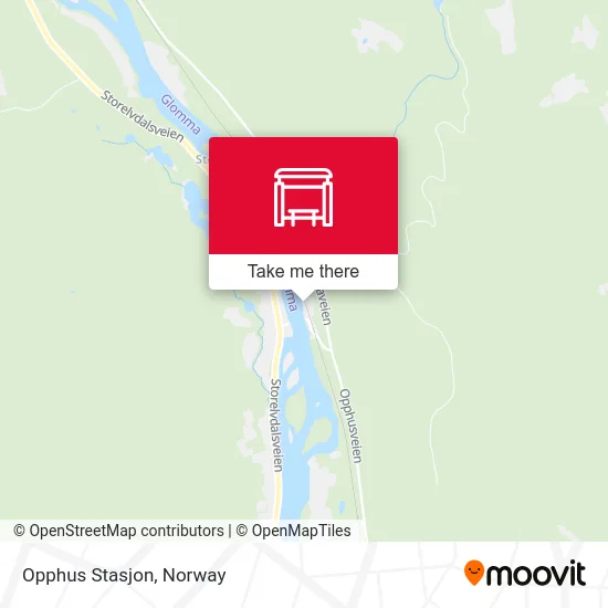 Opphus Stasjon map