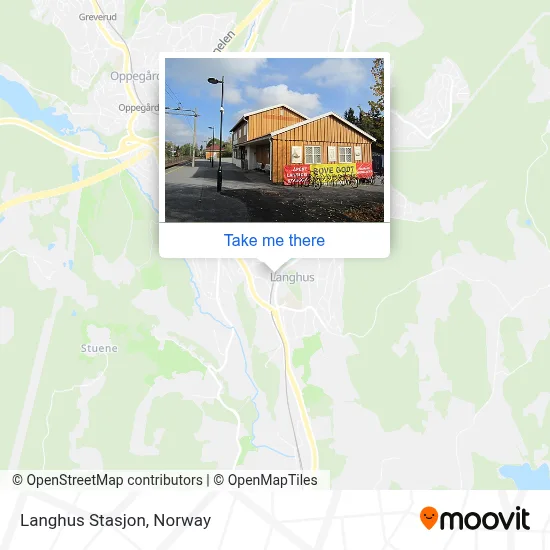 Langhus Stasjon map